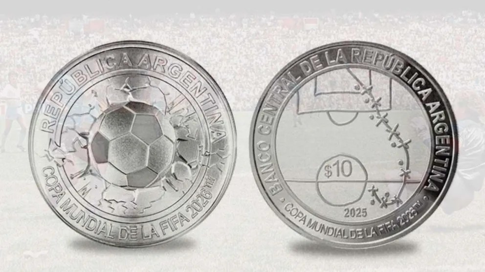 El BCRA lanza una moneda del Mundial 2026 con homenaje a&nbsp;Maradona
